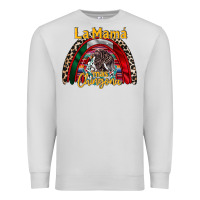 Dove Grey la mama mas chingona Premium Sweatshirt - RacoonDesign