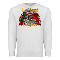 Oatmeal Heather la mama mas chingona Premium Sweatshirt - RacoonDesign