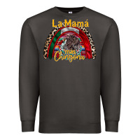 Smoke la mama mas chingona Premium Sweatshirt - RacoonDesign