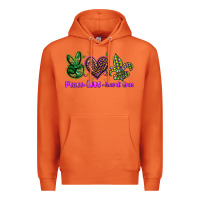 Carrot peace love mardi gras Premium Hoodie - BarkalooDesign