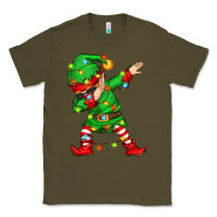 Army Green dabbing elf Classic Tee - Zillion Design Studio