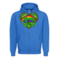 True Royal lucky heart with leopard Zipper Hoodie - RanaPortraitStore