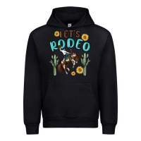 Black let's rodeo Urban Hoodie - MaliasSmallBusiness
