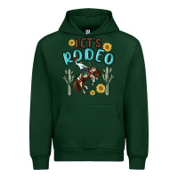 Forest Green let's rodeo Urban Hoodie - MaliasSmallBusiness