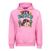 Fuchsia Pink let's rodeo Urban Hoodie - MaliasSmallBusiness