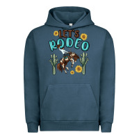 Pigment Midnight Navy let's rodeo Urban Hoodie - MaliasSmallBusiness