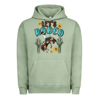 Pigment Oil Green let's rodeo Urban Hoodie - MaliasSmallBusiness