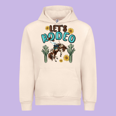 Let's Rodeo Urban Hoodie Designed By Maliassmallbusiness