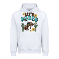 White let's rodeo Urban Hoodie - MaliasSmallBusiness