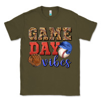 Army Green game day vibes Classic Tee - BundleAndBundleShop