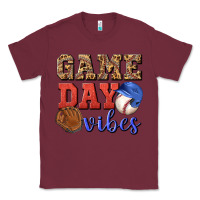 Burgundy game day vibes Classic Tee - BundleAndBundleShop