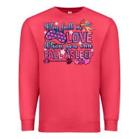 Cardinal why fall in love when you can fall asleep Premium Sweatshirt - OliviaCreatesArt