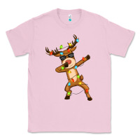 Bubblegum Pink dabbing deer Classic Tee - Zillion Design Studio