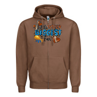 Chestnut little sister biggest fan football Zipper Hoodie - Zillion Design Studio