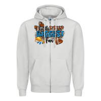 Dove Grey little sister biggest fan football Zipper Hoodie - Zillion Design Studio