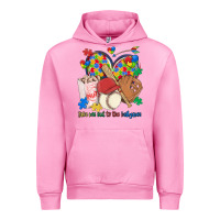 Fuchsia Pink take me out to the ballgame  autism baseball Urban Hoodie - MaliasSmallBusiness