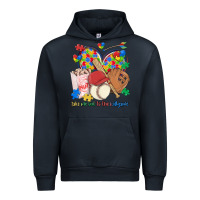Navy take me out to the ballgame  autism baseball Urban Hoodie - MaliasSmallBusiness