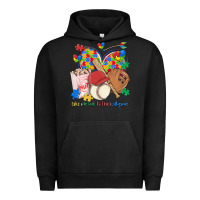 Pigment Black take me out to the ballgame  autism baseball Urban Hoodie - MaliasSmallBusiness