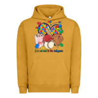Pigment Peanut Butter take me out to the ballgame  autism baseball Urban Hoodie - MaliasSmallBusiness