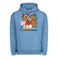 Pigment Pebble Blue take me out to the ballgame  autism baseball Urban Hoodie - MaliasSmallBusiness