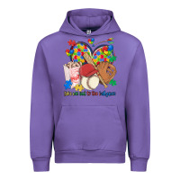 Tulip take me out to the ballgame  autism baseball Urban Hoodie - MaliasSmallBusiness