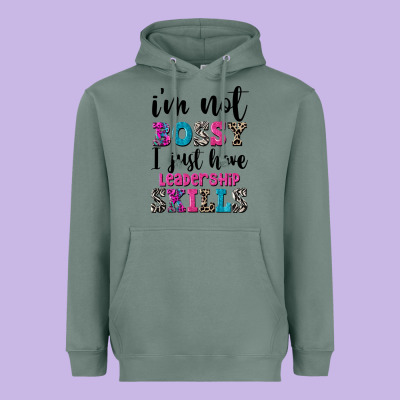 ı'm Not Bossy ı Just Have Leadership Skills Heavyweight Hoodie Designed By Fadigitalartstudio