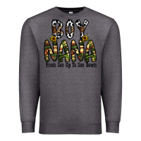 Charcoal Heather boy nana from son up to son down Premium Sweatshirt - CowhideDigitalArt