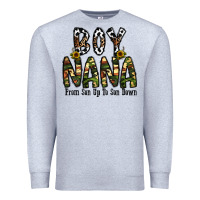 Heather Grey boy nana from son up to son down Premium Sweatshirt - CowhideDigitalArt