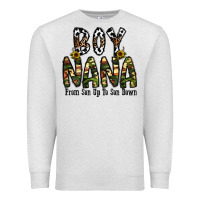 Oatmeal Heather boy nana from son up to son down Premium Sweatshirt - CowhideDigitalArt