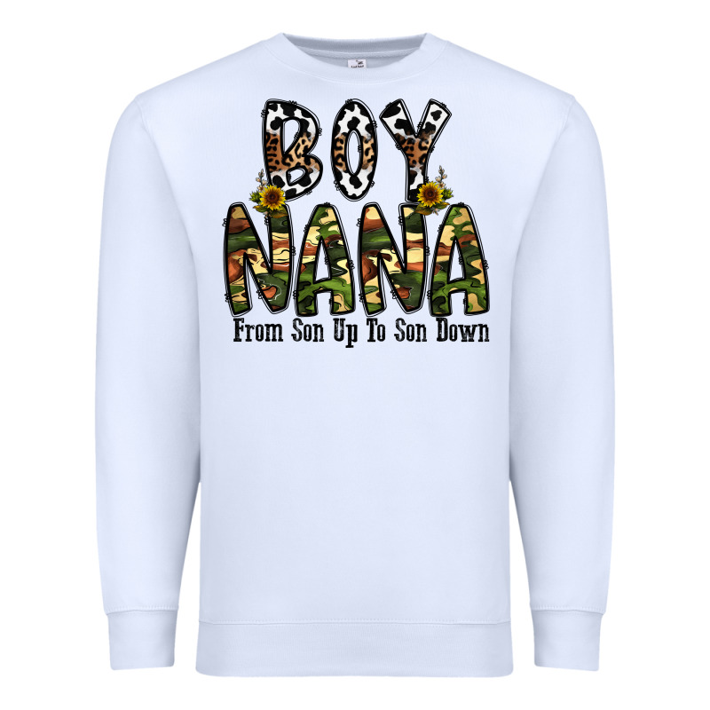 Boy Nana From Son Up To Son Down Premium Sweatshirt by CowhideDigitalArt | Teevron