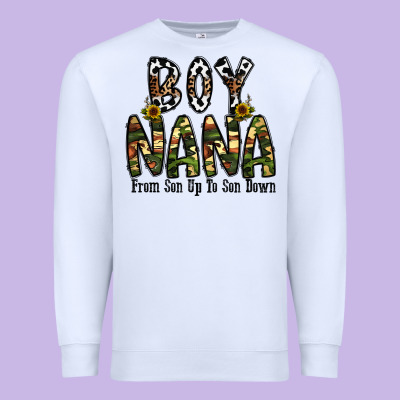 Boy Nana From Son Up To Son Down Premium Sweatshirt Designed By Cowhidedigitalart