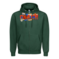 Sports Green basketball coach Zipper Hoodie - texasbilliewilder