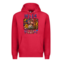 Cardinal let's get lit 4th of july cow Premium Hoodie - LillyAllenDesigns