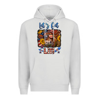 Dove Grey let's get lit 4th of july cow Premium Hoodie - LillyAllenDesigns