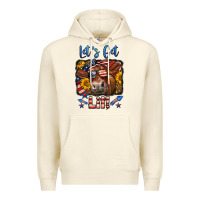 Sandshell let's get lit 4th of july cow Premium Hoodie - LillyAllenDesigns