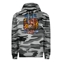 Slate Camo let's get lit 4th of july cow Premium Hoodie - LillyAllenDesigns