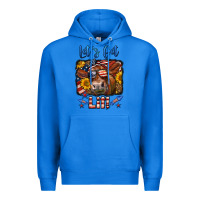 True Royal let's get lit 4th of july cow Premium Hoodie - LillyAllenDesigns