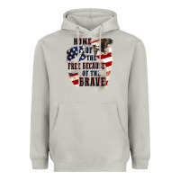 Moon Dust Home of the free because of the brave 4th of july Heavyweight Hoodie - CowGirlArtShop