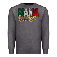 Charcoal Heather mama chingona Premium Sweatshirt - RacoonDesign