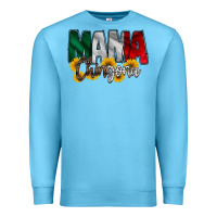 Ocean Blue mama chingona Premium Sweatshirt - RacoonDesign