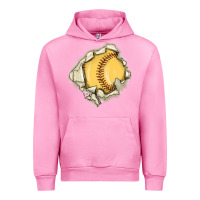Fuchsia Pink softball Urban Hoodie - MaliasSmallBusiness