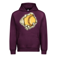 Mauve Wine softball Urban Hoodie - MaliasSmallBusiness