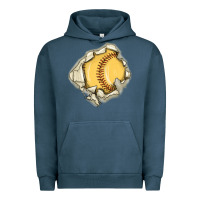 Pigment Midnight Navy softball Urban Hoodie - MaliasSmallBusiness