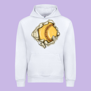 Softball Urban Hoodie Designed By Maliassmallbusiness