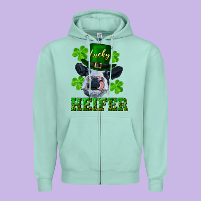 Zipper Hoodie Lucky heifer