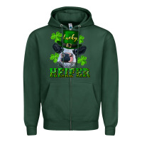 Sports Green Lucky heifer Zipper Hoodie - RanaPortraitStore