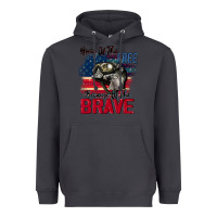 Smoke Home of the free because of the brave 4th of july Heavyweight Hoodie - CowGirlArtShop