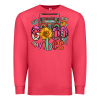 Cardinal good vibes cassette boombox Premium Sweatshirt - FaDigitalArtStudio