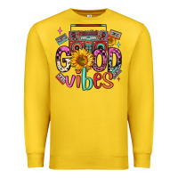 Lemon good vibes cassette boombox Premium Sweatshirt - FaDigitalArtStudio