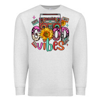Oatmeal Heather good vibes cassette boombox Premium Sweatshirt - FaDigitalArtStudio